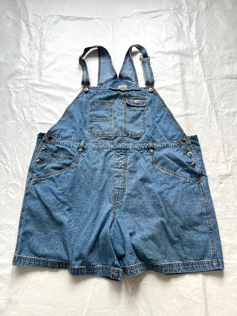 St Johns Bay denim overalls shorts plus size 24 vintage y2k 2000s